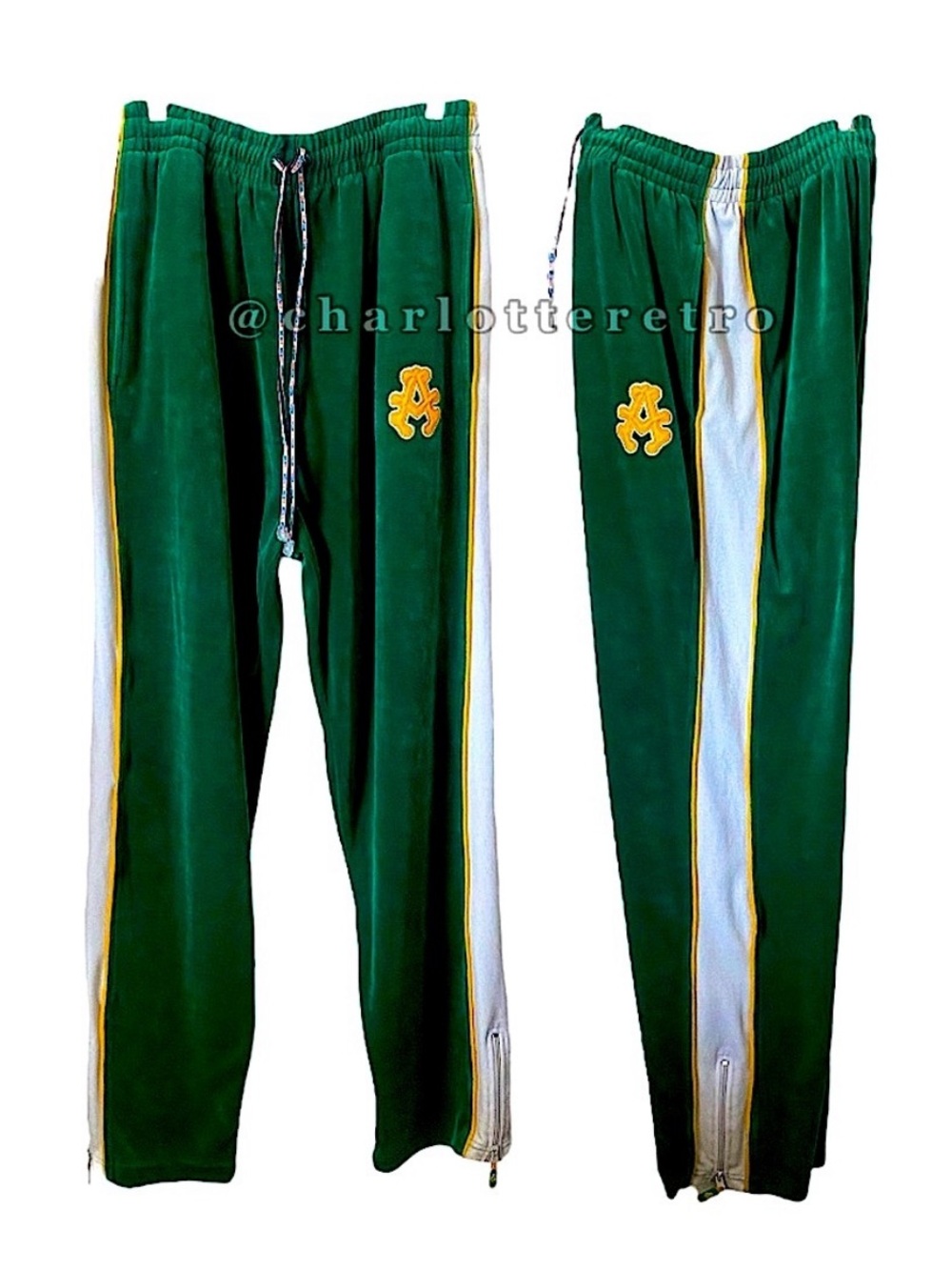 vtg AKADEMIKS • Velour Sweat Pants XXL